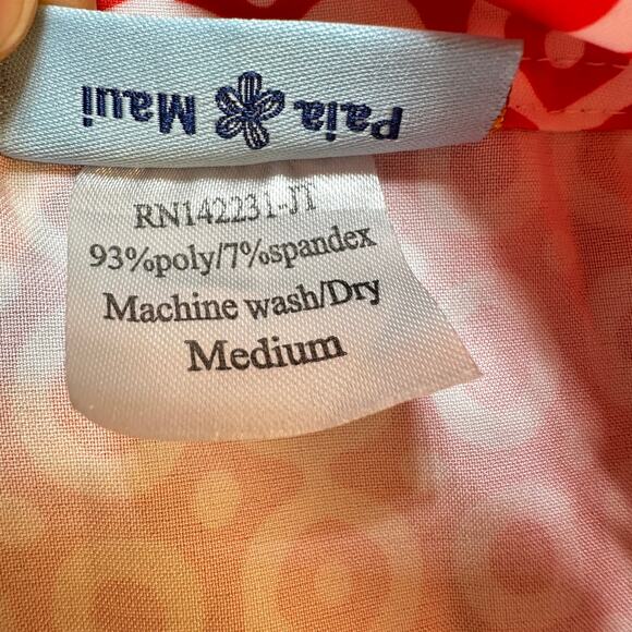 RipSkirt Hawaii sz M  Orange Dot Wrap Mini Skirt Length 1 - Picture 7 of 8